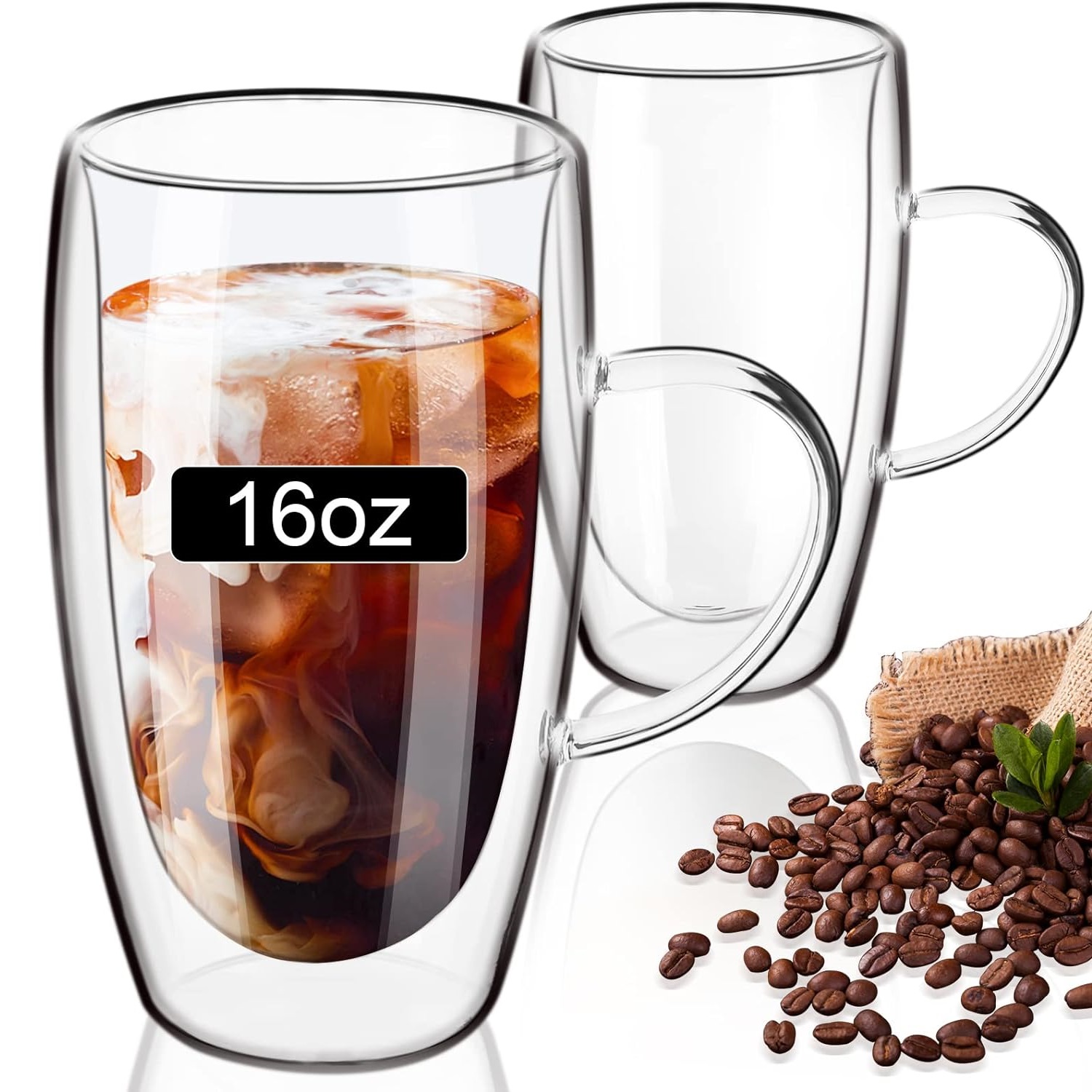 【更大杯】PARACITY 雙層玻璃咖啡杯 x 2 件組 $9.99