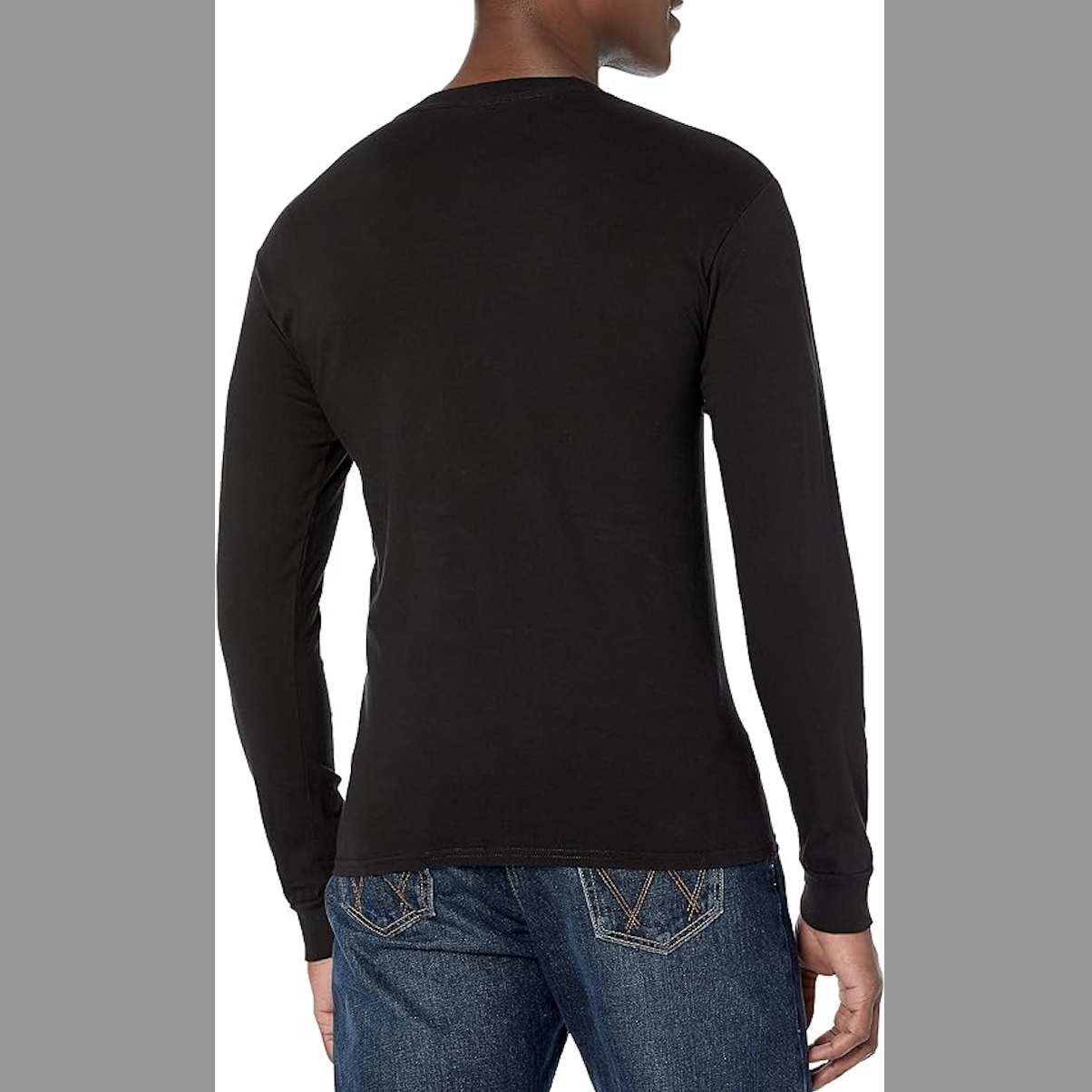 【黑色限定】Hanes 男款長袖 T 恤 x2 $11.99