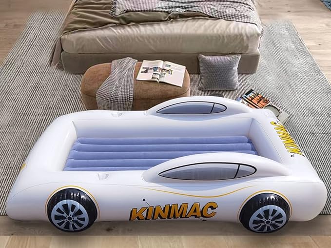 【賽車造型】KINMAC 兒童充氣床墊 $35.99
