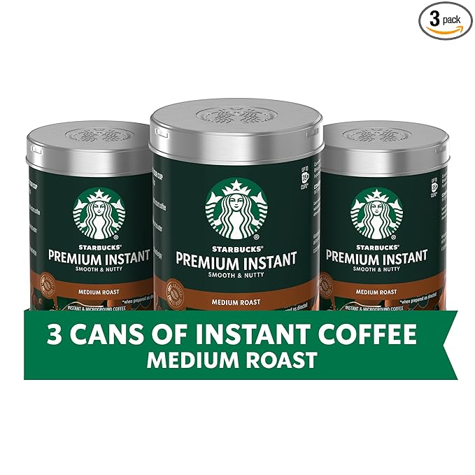 【三種口味可以選】Starbucks 即溶咖啡粉 3 罐 $16.13