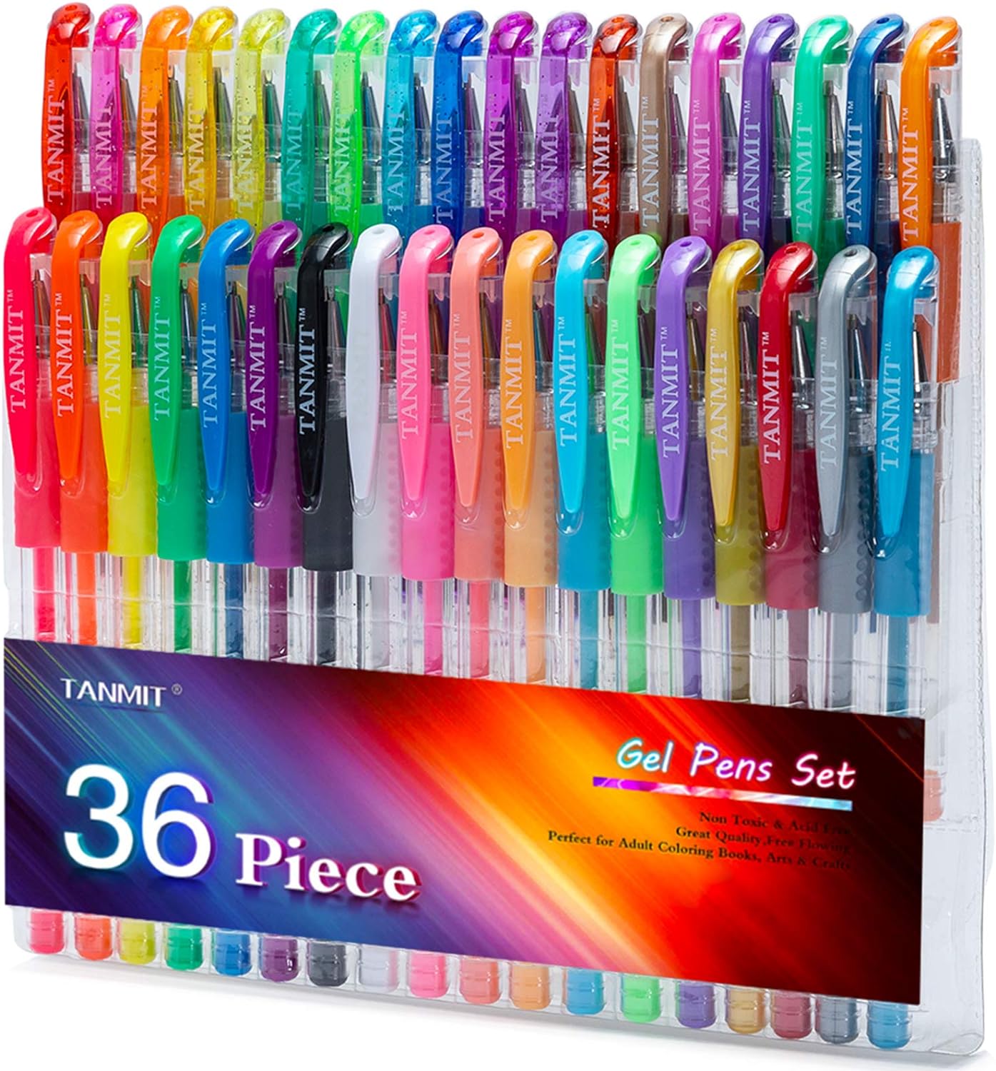 【繽紛色彩】TANMIT 彩色中性筆 36 入 $7.99