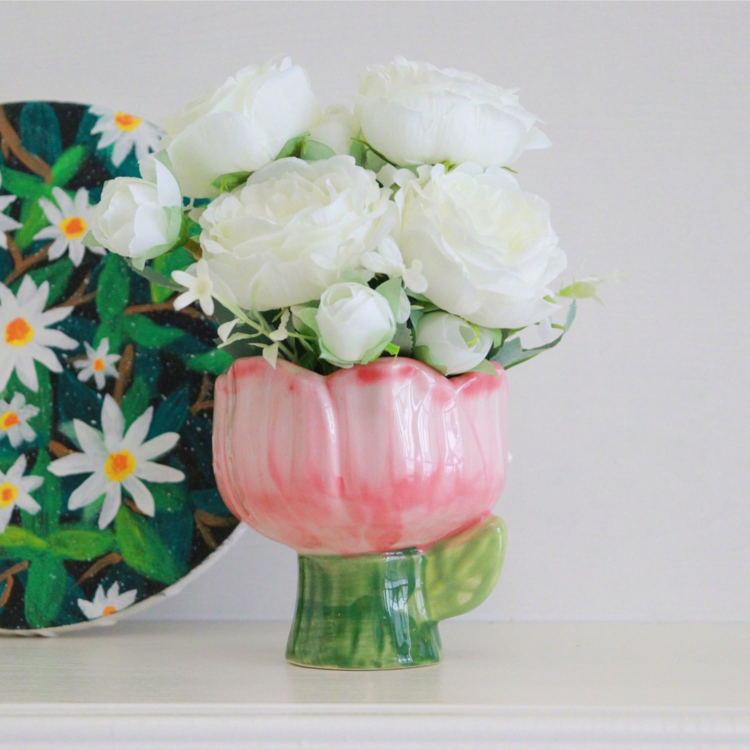 【最佳裝飾】JSPYFITS 多功能陶瓷餐桌花瓶 $11.89
