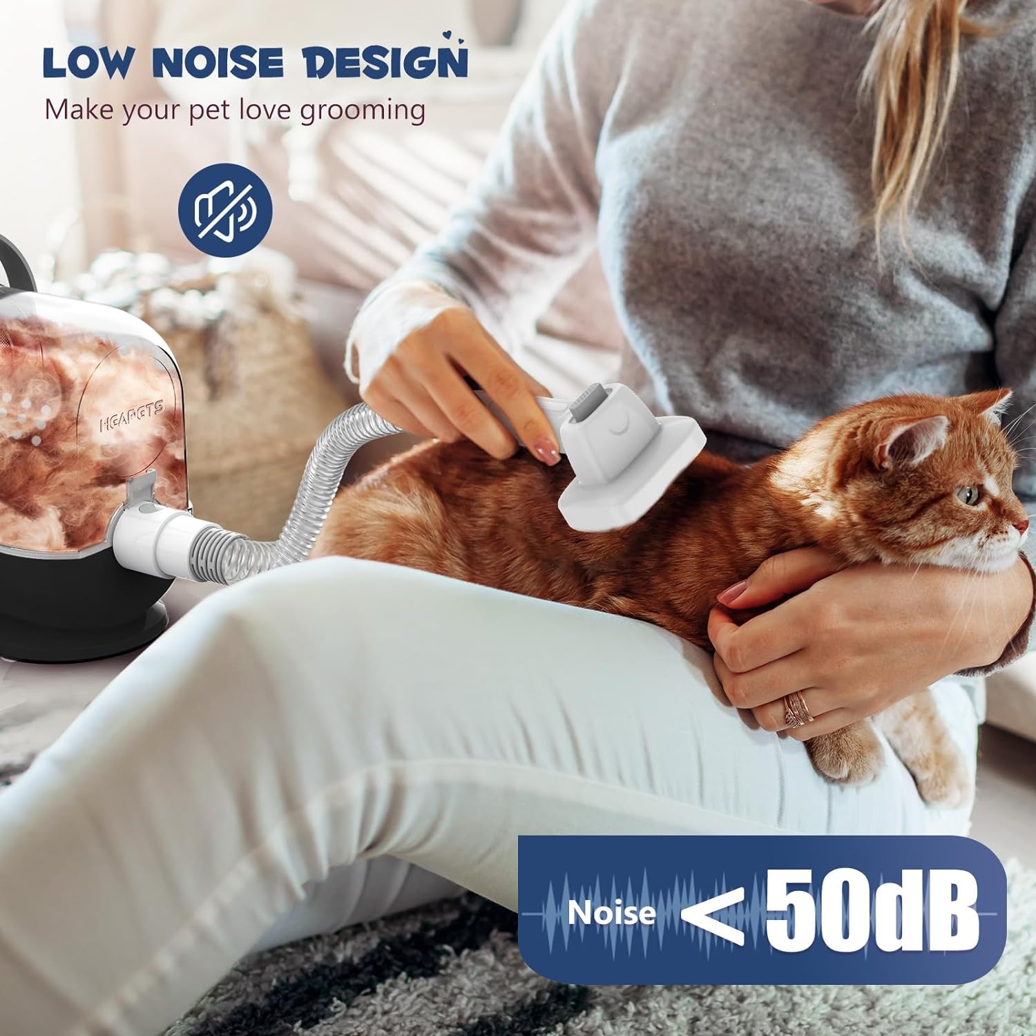 【不到 $40】HEAPETS 寵物美容真空吸塵器套組 $39.99